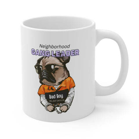 dropship Pug The Neighborhood Gang Leader Mug