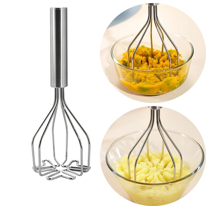 dropship 1pc Potato Masher; Stainless Steel Potato Press; Food & Fruit Pressing Tool