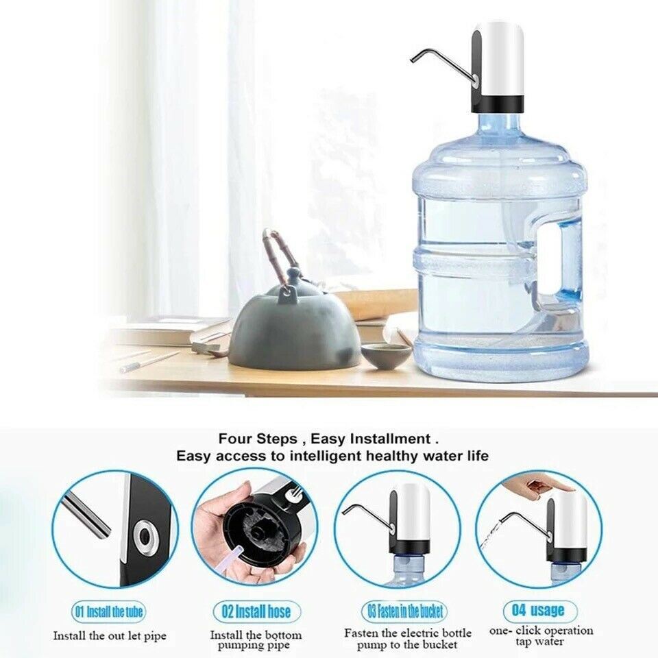 dropship Water Bottle Switch Pump Electric Automatic Universal Dispenser 5 Gallon USB USB Water Pump Dispenser Automatic Drinking Water Bottle Pump 2/3/4/5 Gallon US XH