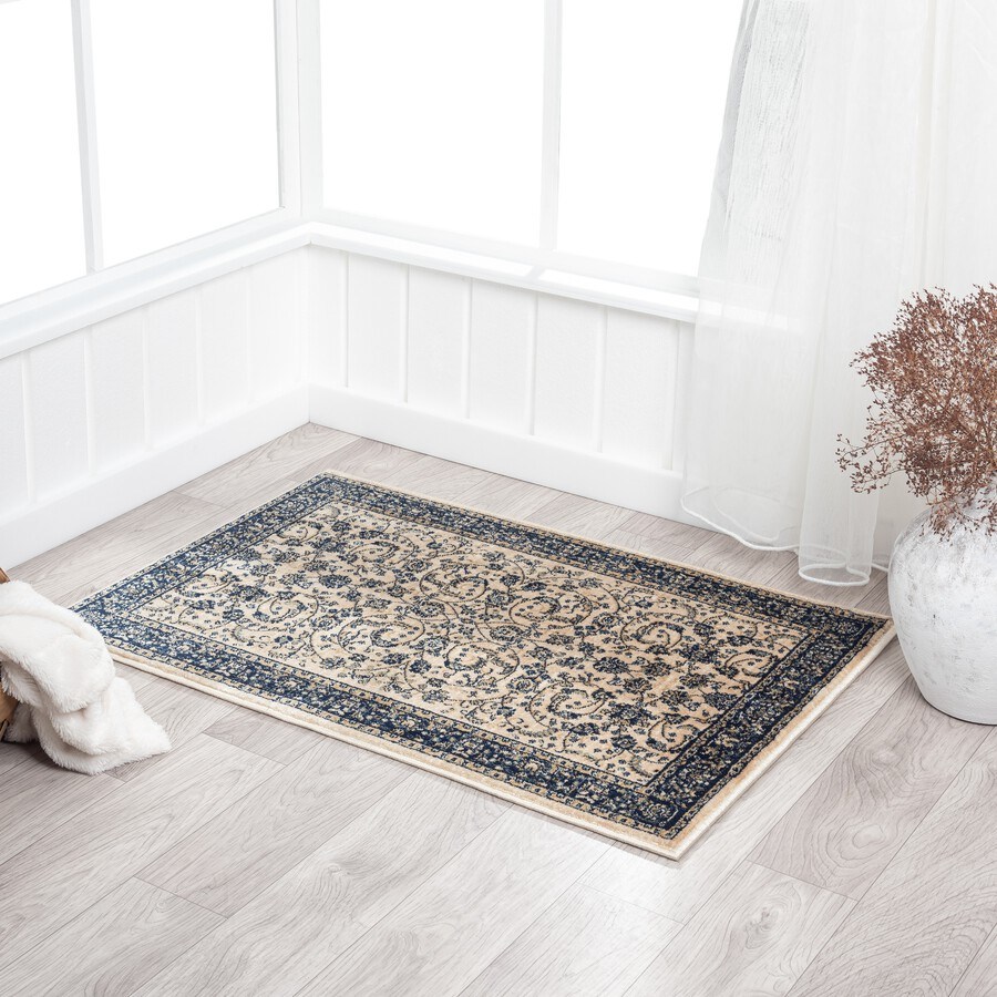 dropship Stylish Classic Pattern Design Traditional Floral Filigree Bordered Area Rug