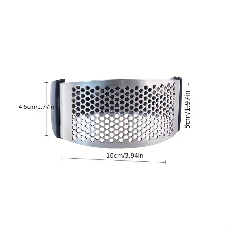 dropship 1pc, Stainless Steel Garlic Press, Manual Garlic Mashing Artifact, Kitchen Multi-functional Household Pat Garlic Pressing Garlic Mud Squeeze Garlic Tool, Garlic Pressing Artifact