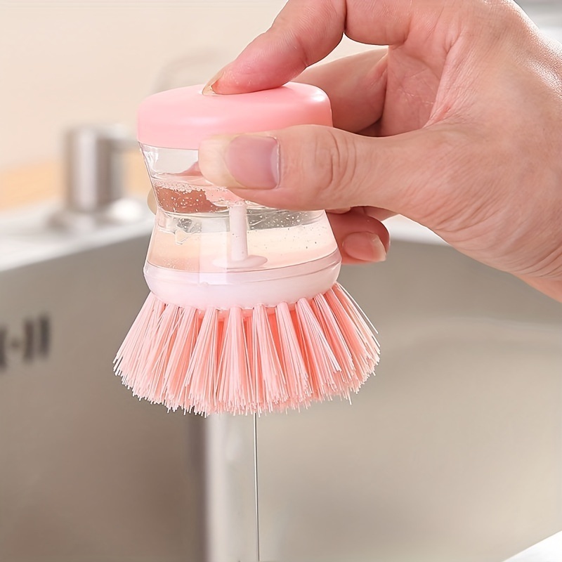 dropship Cleaning Brush; A Multi-functional Brush That Automatically Adds Detergent; Used For Washing Dishes; Brushing Pots; And Brushing Basins