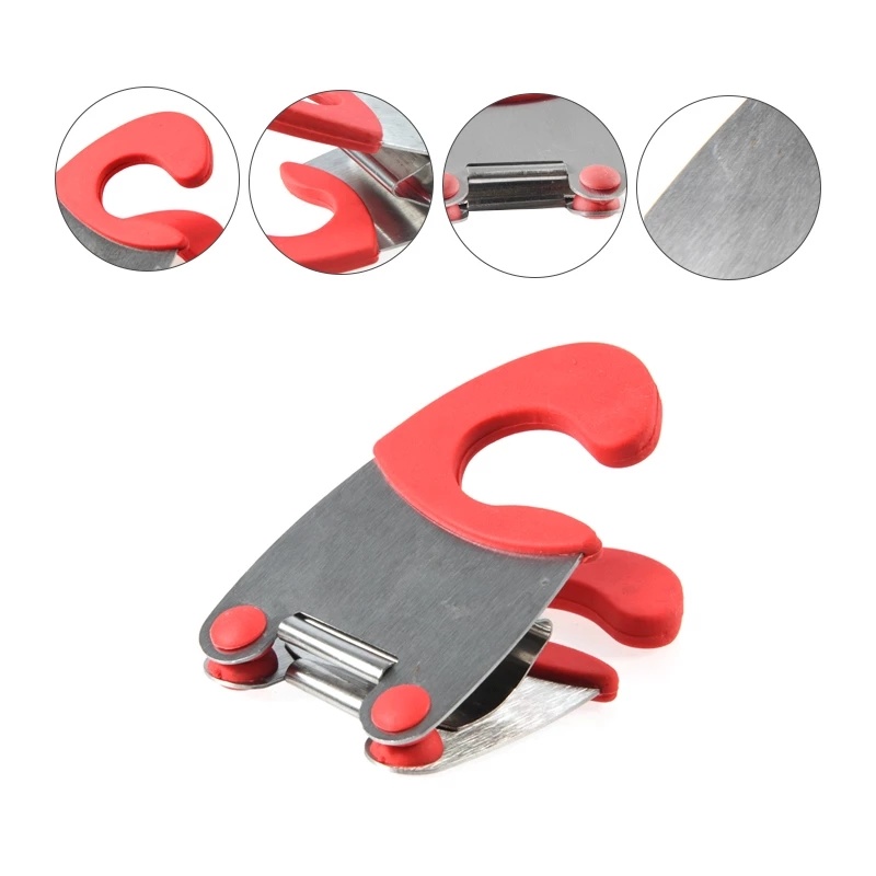 dropship 1pc Bowl Clip Stainless Steel Pot Side Clips Anti-scalding Spoon Holder Kitchen Bowl Clip Black Red