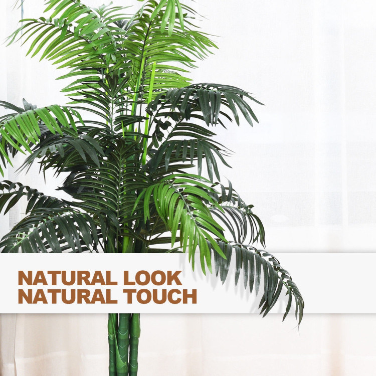 dropship Indoor Outdoor Decorative Accessories Artificial Areca Palm Decorative Silk Tree