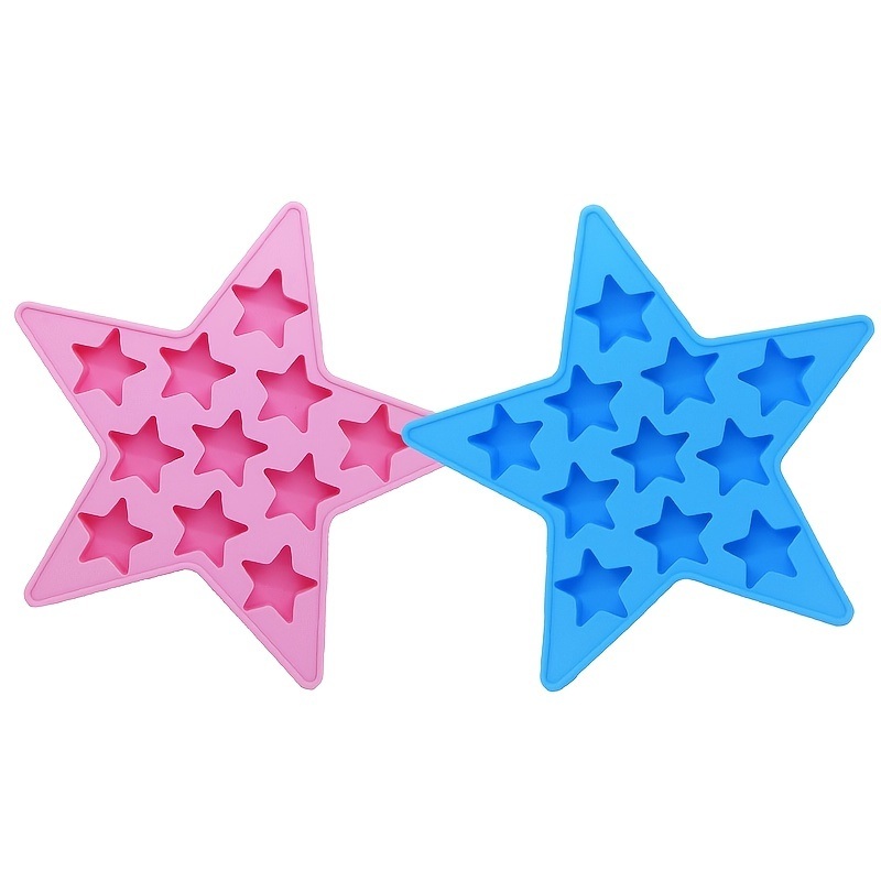 dropship 1pc Pentagram Cake Mold Silicone Epoxy Mold Food Grade Ice Box Creative Baking Tools Ice Mold Ice Cubes