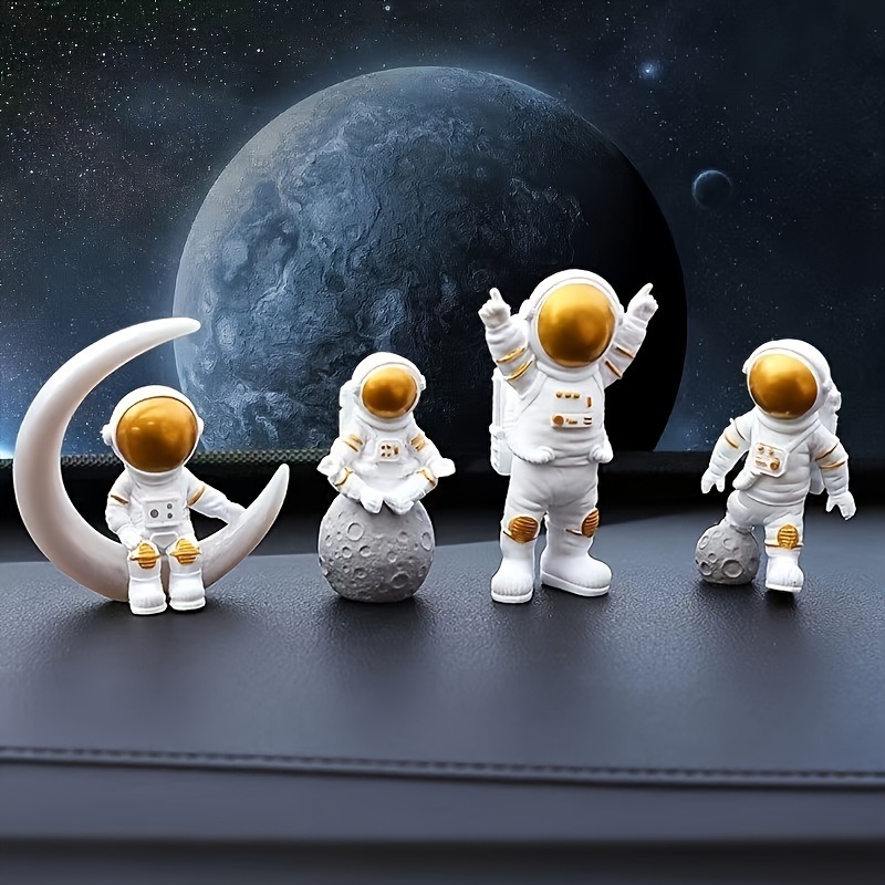 dropship 4pcs Small Creative Astronaut Ornaments; Desktop Ornaments; TV Cabinet Ornaments