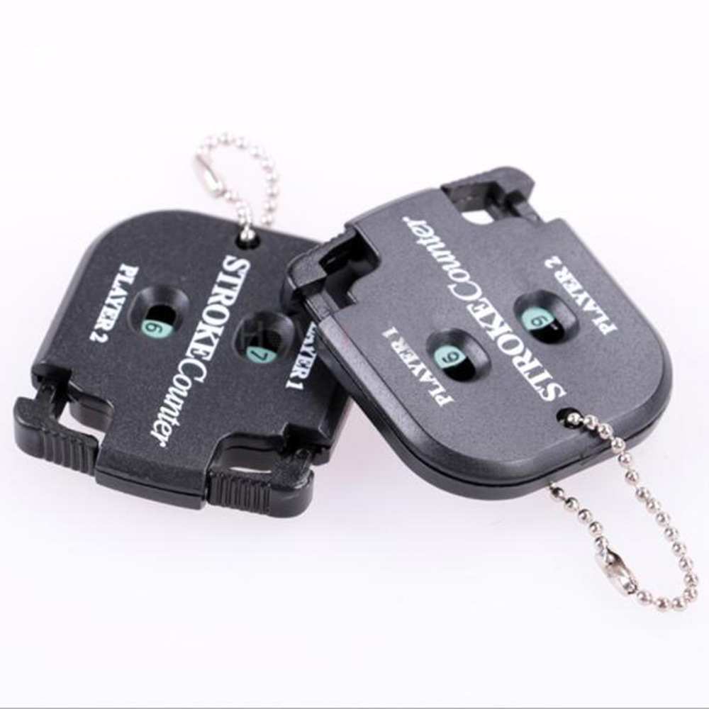 dropship Mini Golf Shot Count Stroke Putt Score Counter Two Digits Scoring Keeper with Key Chain Golf Training Aids Golf Training Aids