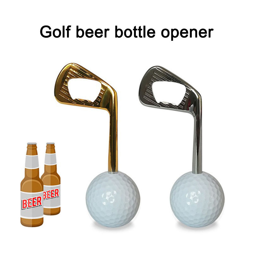 dropship Creative Golf Ball Bottle Opener Corkscrew Wine Beer Jar Opener Kitchen Gadgets for Family Kitchen Tool Supplies