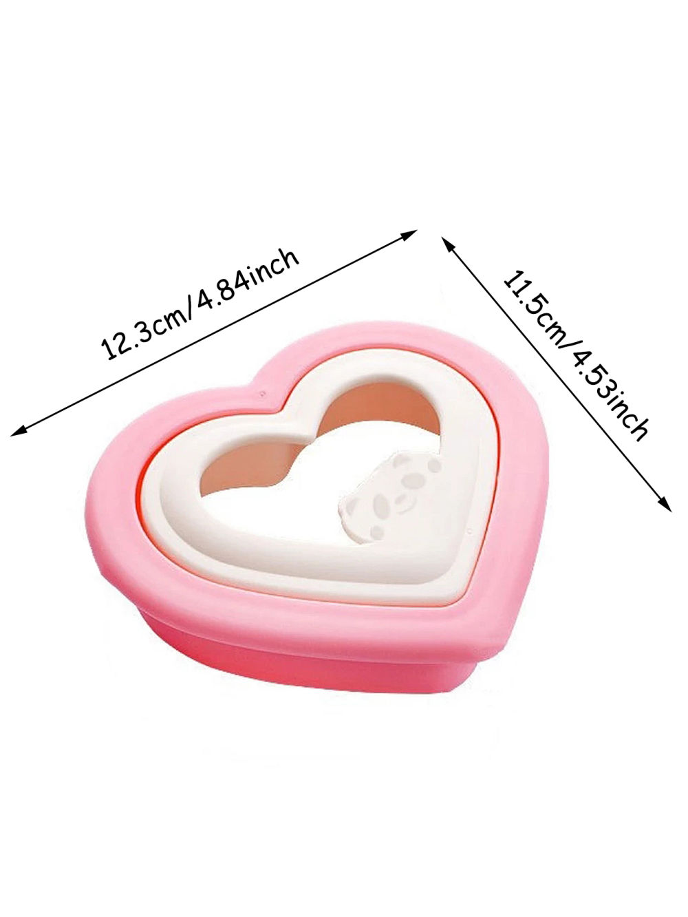 dropship 1pc Heart Sandwich Cutter And Sealer, Decruster Bread Sandwich Maker Cutters Make, DIY Pocket Sandwiches Mold Square Shape, Decruster Sandwich Maker For Kids, Family Kitchen Tools