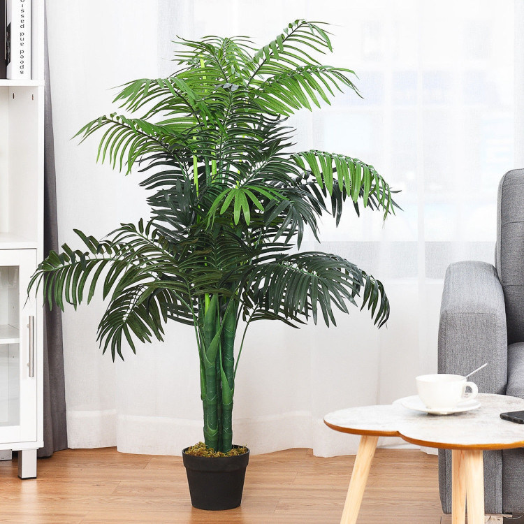 dropship Indoor Outdoor Decorative Accessories Artificial Areca Palm Decorative Silk Tree