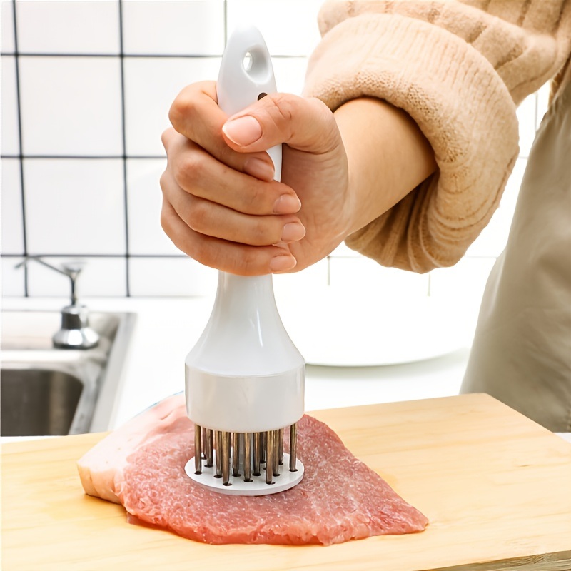dropship 1pc 304 Stainless Steel Meat Tenderizer; 24 Steel Needles To Loosen Meat Artifact; Tender Meat And Break Tendons