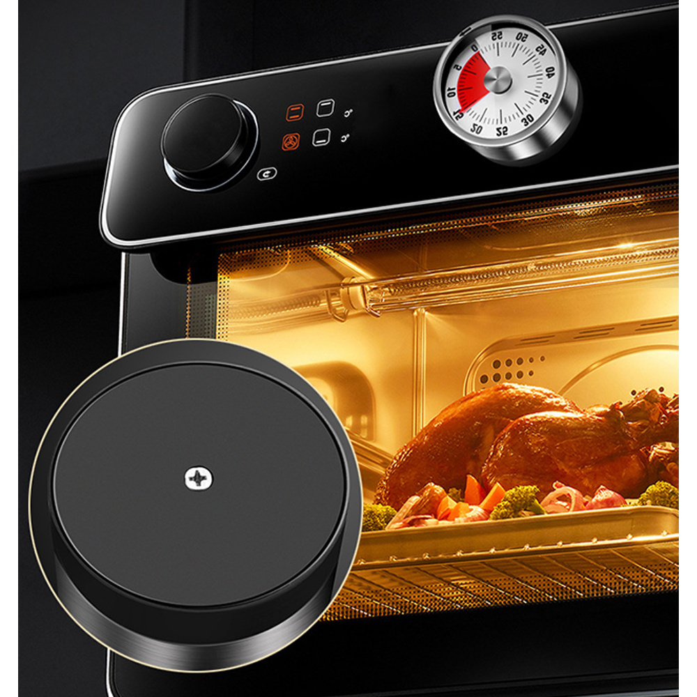 dropship Stainless Steel Visual Timer Mechanical Kitchen Timer 60-Minutes Alarm Cooking Timer With Loud Alarm Magnetic Clock Timer