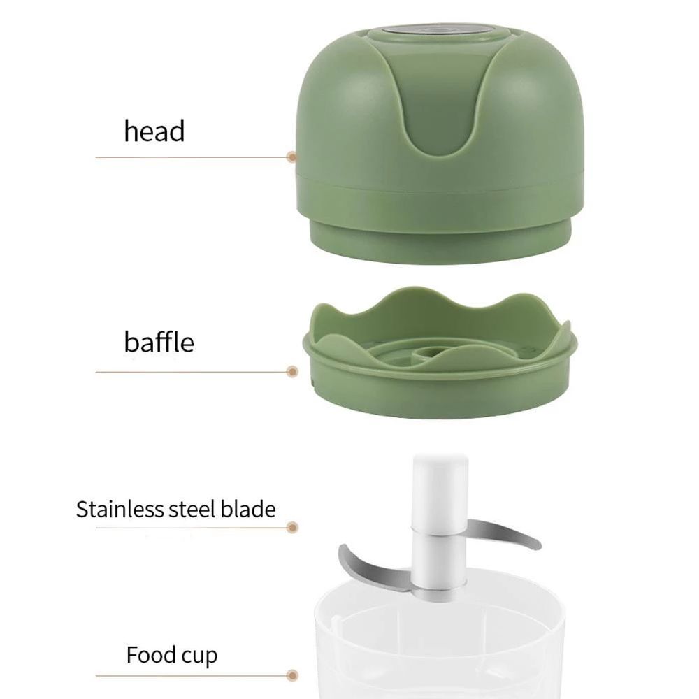 dropship 1pc Electric Garlic Chopper, Onion Chopper, USB Charging Vegetable Mincer, Electric Mini Chopper, Food Processor, Kitchen Tools