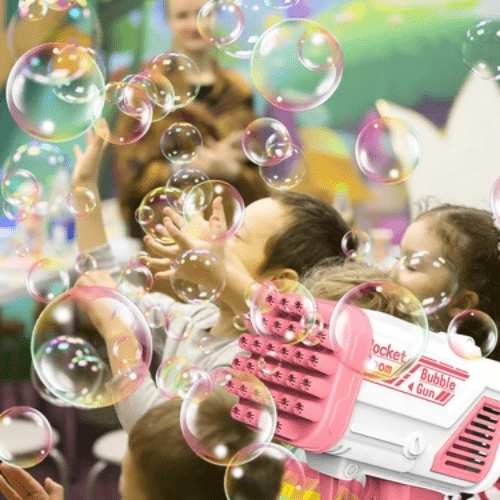 dropship 1pc, Bubble Gun, Electric Automatic Soap Rocket Bubble Machine, Portable Outdoor Party Gifts, Wedding Party Supplies, LED Light Blower Playthings, Birthday Gifts, Holiday Gifts