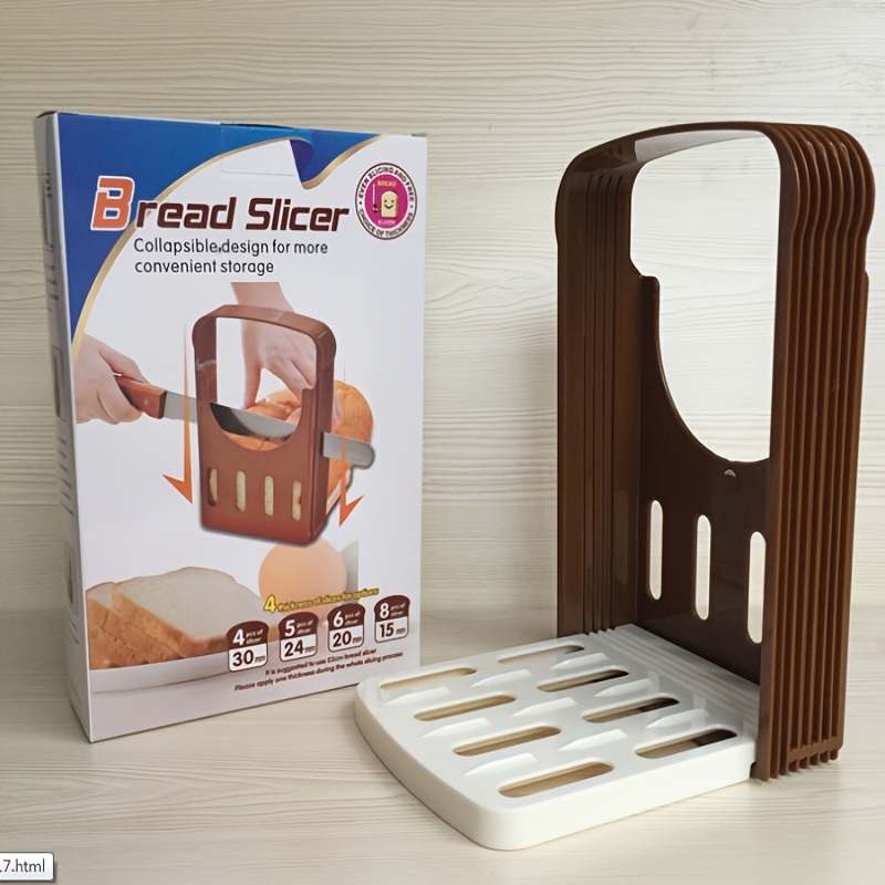 dropship 1pc Adjustable Bread; Delicate Designed Easy-storage And Space-saving Bread Cutting Tool For Slicing Bread ; Bagel; Loaf; Kitchen Accessories