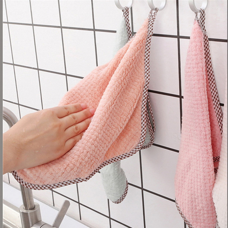 dropship Kitchen daily dish towel; dish cloth; kitchen rag; non-stick oil; thickened table cleaning cloth; absorbent scouring pad
