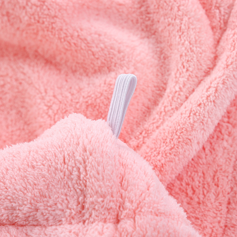 dropship 1pc Fast Drying Hair Towel With Button, Super Absorbent Hair Towel Wrap, Soft And Water-Absorbing Hair Drying Towel, Fast Drying Hair Wraps For Women, Anti Frizz Microfiber Towel, Bathroom Accessories