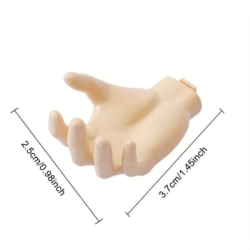dropship 1pc Hand-shaped Wall Hook; Strong Punch-free Traceless Hook; Household Wall Mounted Key Mask Storage Hook; Bathroom Storage Rack