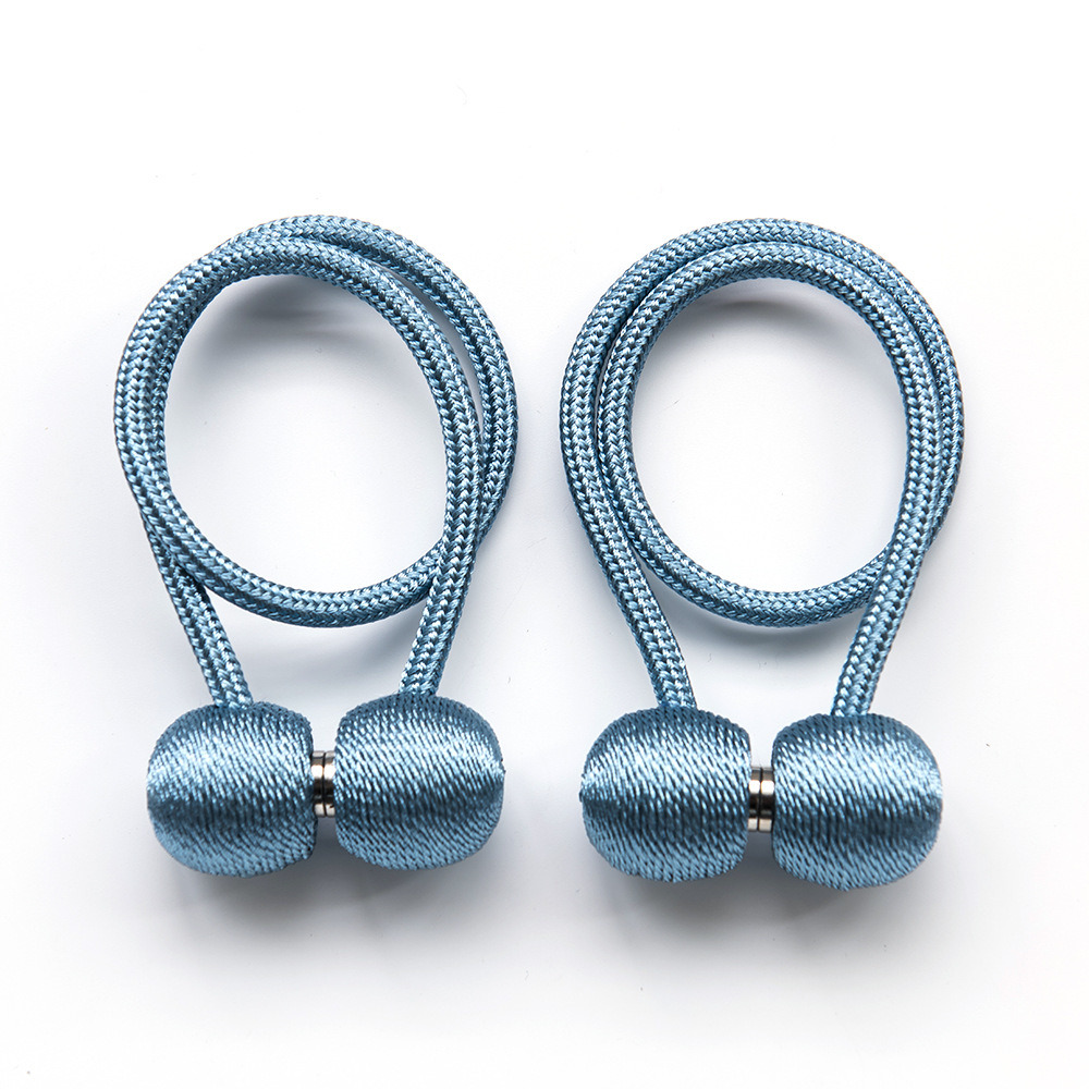 dropship 2Pcs Magnetic Curtain Ball Rods Accessoires Backs Holdbacks Buckle Clips Hook Holder Home Decor Tiebacks Tie Rope Accessory