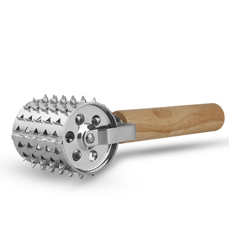 dropship 1pc Kitchen Stainless Steel Meat Tenderizer; Steak Needle; Rolling Meat Pin; Meat Tenderizer; Kitchen Small Utility Meat Tenderizer Needle