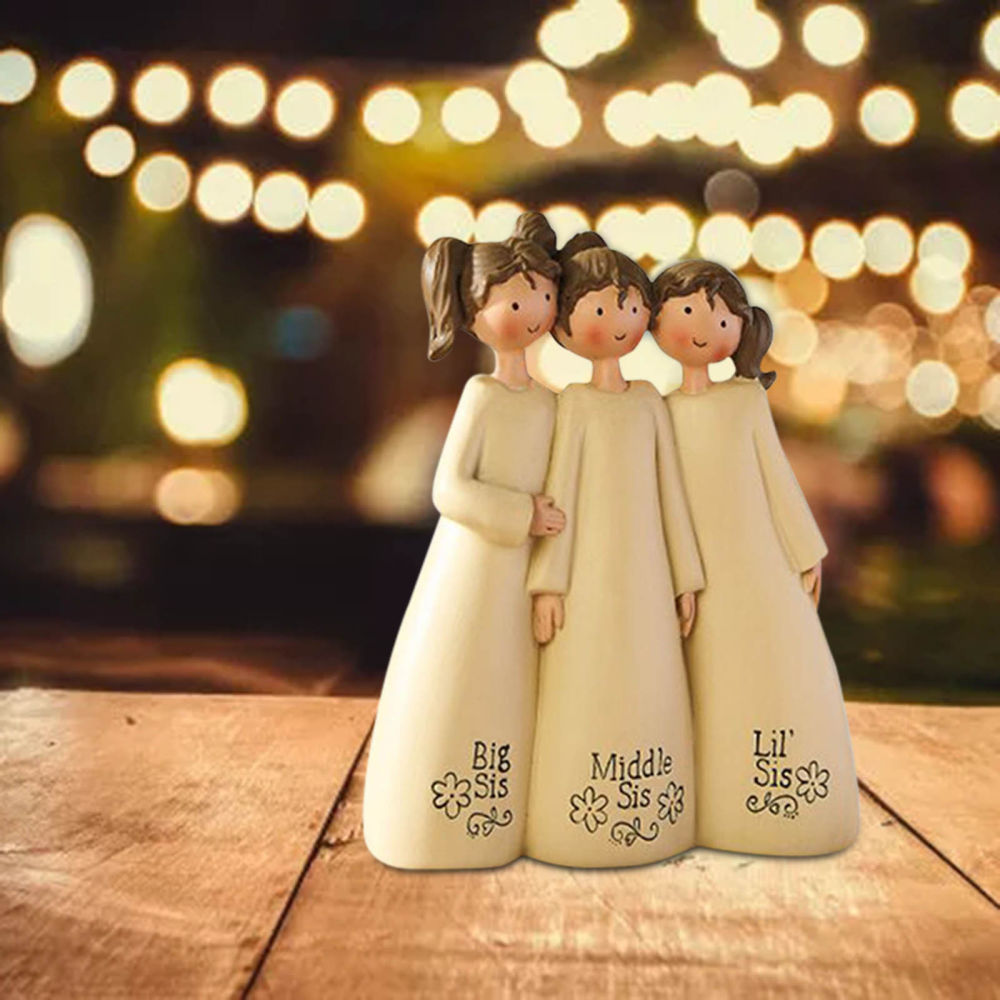 dropship Sisters And Friends Sculpture Decorative Ornaments; Celebrating And Commemorating Friendship; Resin Crafts