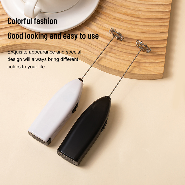 dropship Mini Stainless Electric Handheld Egg Beater Household Kitchen Steel Coffee Milk Tea Blender Beat up the Cream Stirring