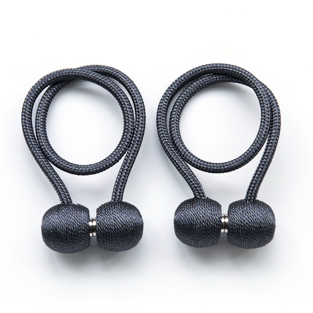 dropship 2Pcs Magnetic Curtain Ball Rods Accessoires Backs Holdbacks Buckle Clips Hook Holder Home Decor Tiebacks Tie Rope Accessory