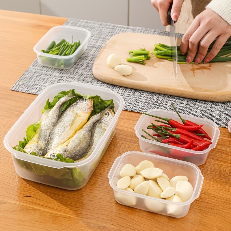 dropship 3pcs Fresh-keeping Box; Sealed Box; Refrigerator Storage Box; Fruit And Vegetable Food Finishing Storage Box; Kitchen Supplies