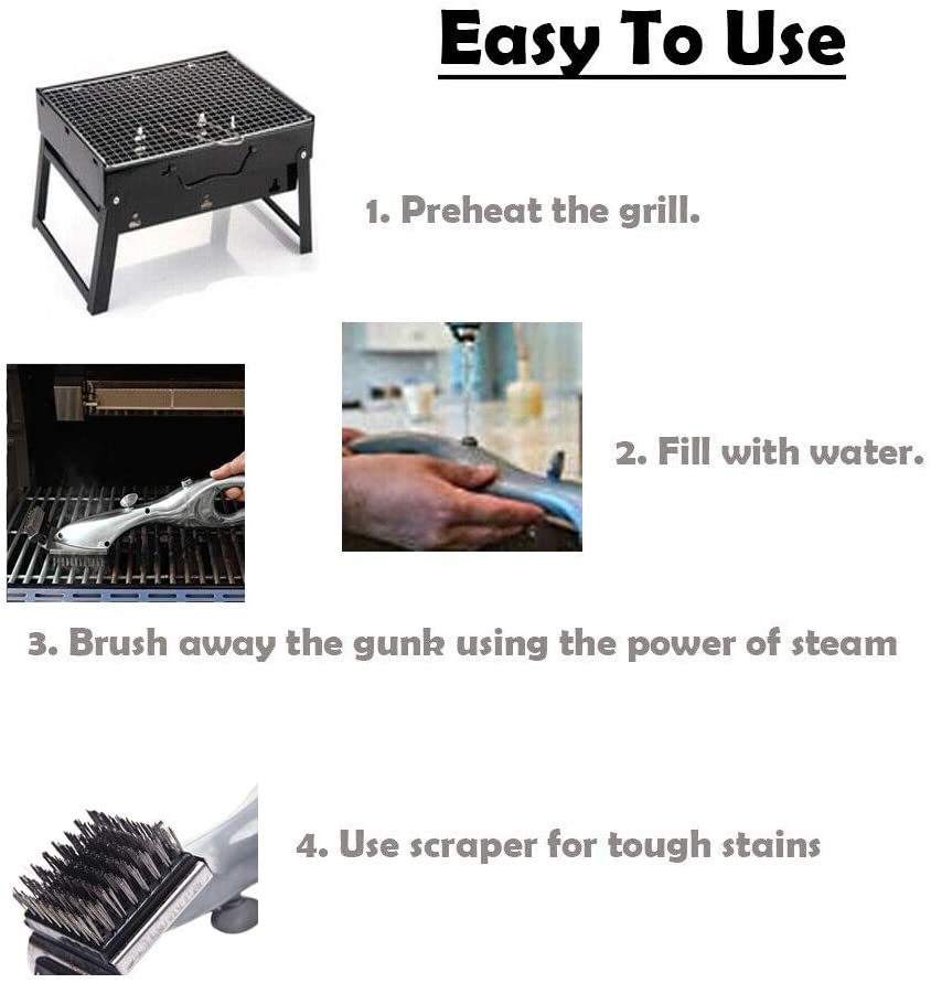 dropship KitchenTool Barbecue Grill Cleaning Brush Portable Barbecue Grill Steam Cleaning Tool Steam or Gas Accessories BBQ Tool Cleaner
