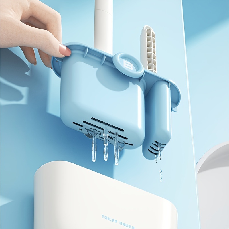 dropship 1pc Toilet Brush; Household No Dead Angle Cleaning Brush; Toilet Long Handle Detachable 14.96"x5.19"