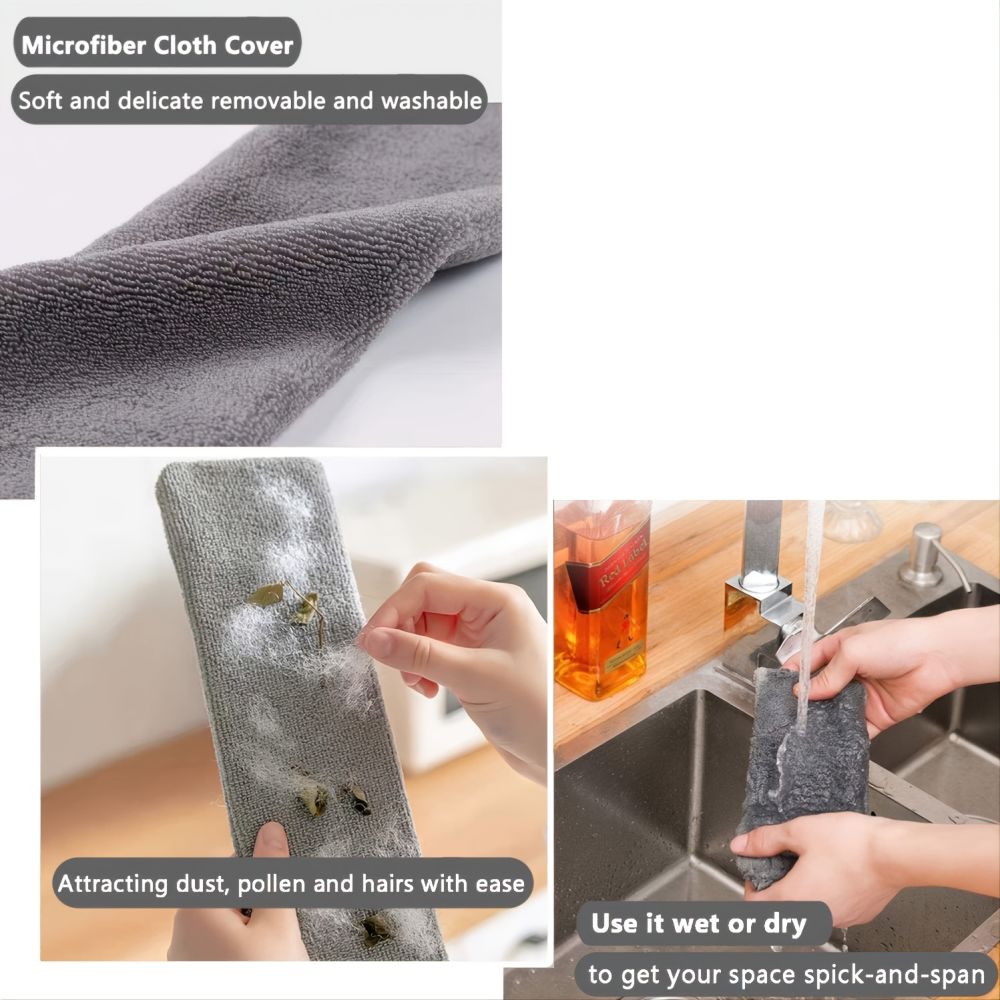 dropship 1pc Dust Cleaner, Microfiber Duster, Retractable Gap Dust Cleaning Artifact, Long Handle Microfiber Brush
