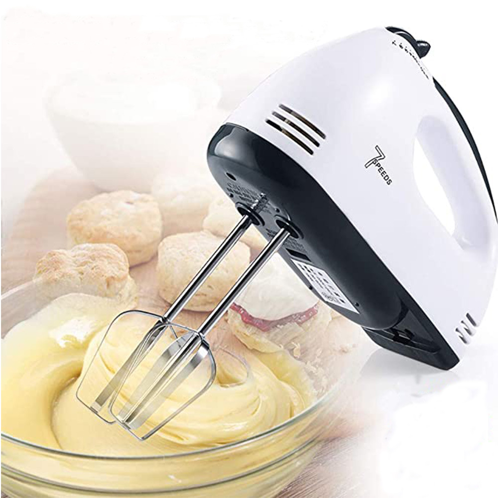 dropship Multifunctional 7 Speed Mini Mixer Electric Food Blender Handheld Mixer Egg Beater Automatic Cream Food Cake Baking Dough Mixer