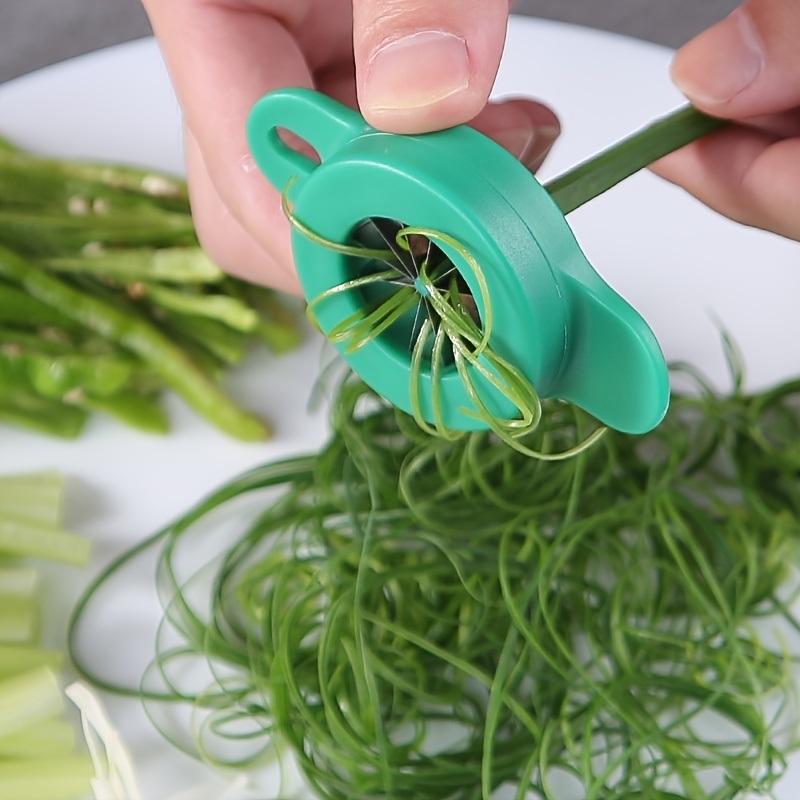 dropship Green Onion Slicer; 1pc Green Onion Shredder; Scallion Cutter; Green Onion Shredder Knife; Shallot Cutter; Kitchen Gadgets