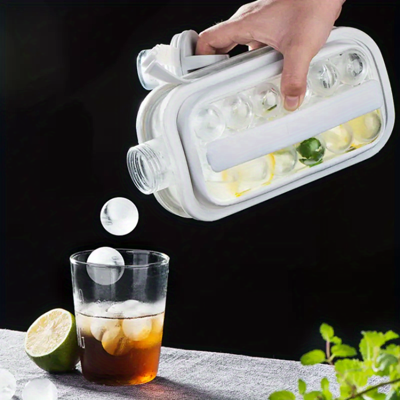dropship 1pc Ice Ball Maker Kettle Kitchen Bar Accessories Gadgets Creative Ice Cube Mold 2 In 1 Multifunctional Container Pot
