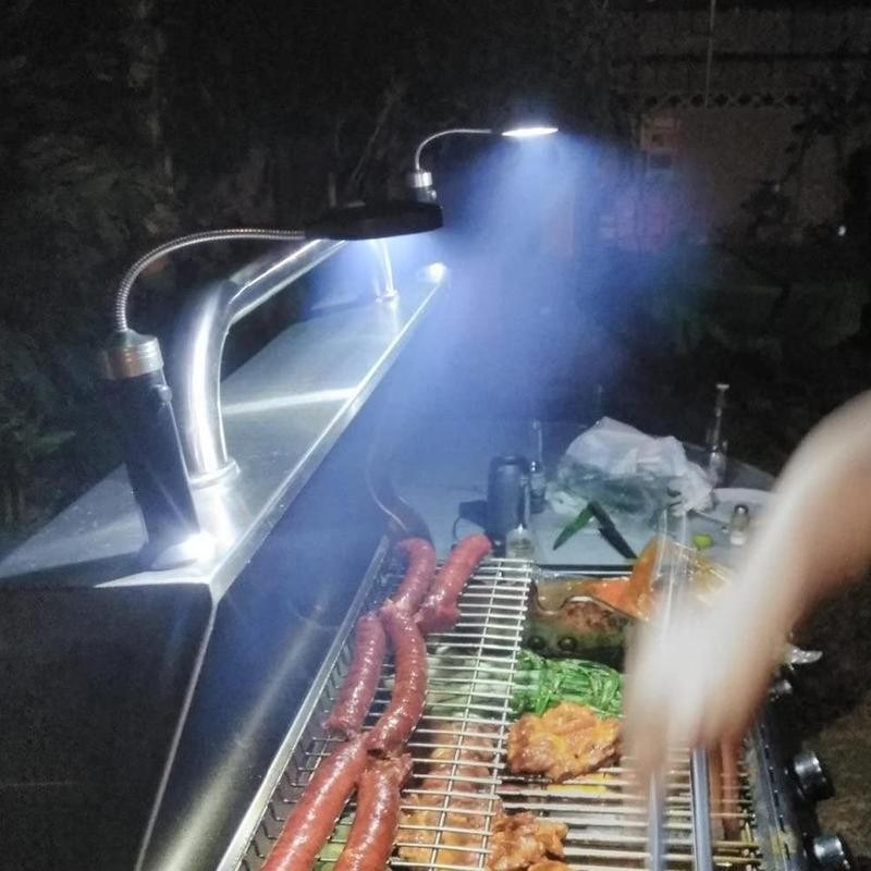 dropship Multipurpose Magnetic Base LED BBQ Grill Light 360 Adjustable Outdoor Camping For Party BBQ Lights Degree Barbecue Accessories