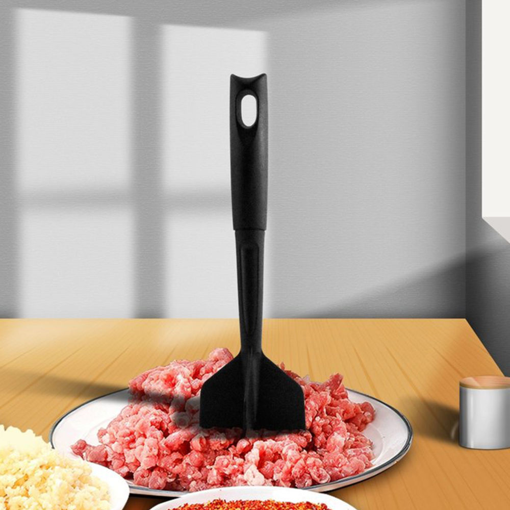 dropship 1pc Meat Chopper; Hamburger Chopper; Heat Resistant Meat Masher; Ground Beef Smasher; Meat Chopper For Ground Beef; Turkey; Meat; Potato Masher Kitchen Gadgets And Utensil