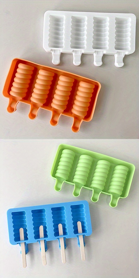 dropship Ice Cream Silicone Mold Diy Gourd Homemade Popsicle Ice Cream Christmas Chocolate Ice Cream Mold