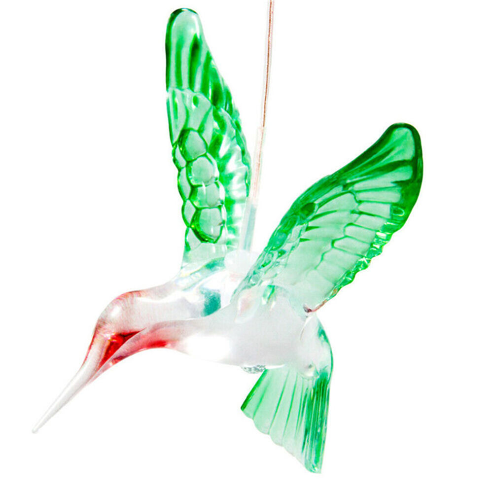 dropship LED Colorful Solar Power Wind Chime Crystal Hummingbird Butterfly Waterproof Outdoor Windchime Solar Light for Garden outdoor