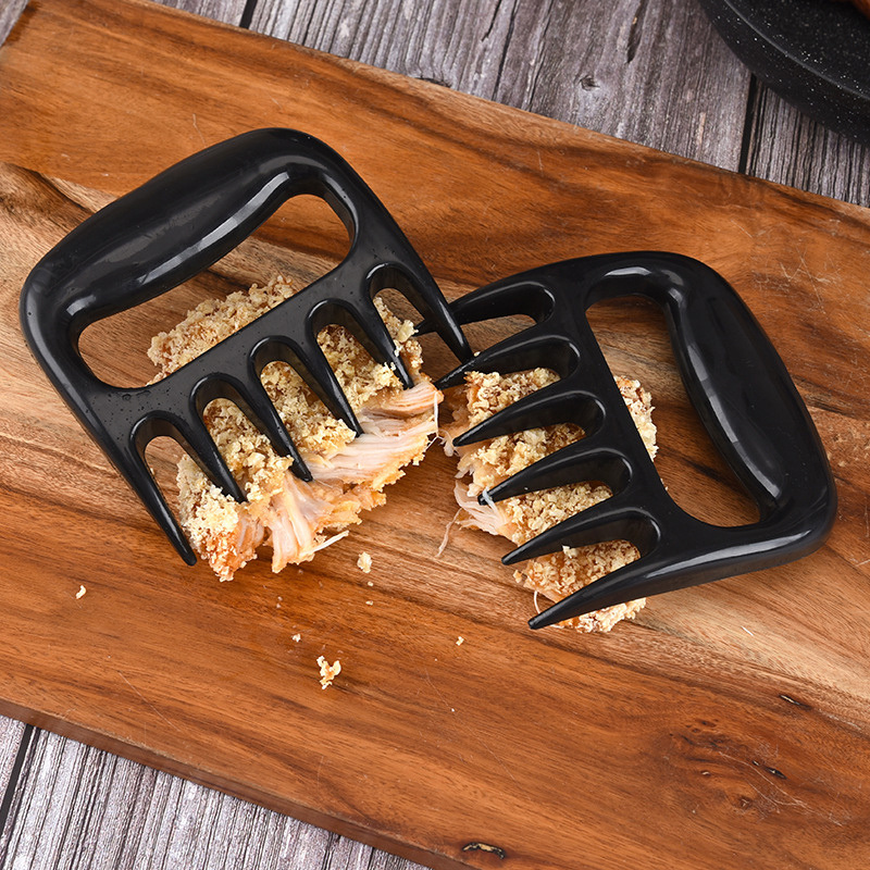 dropship A pair of Multi-Functional Plastic Bear Claw Meat Shredder Barbecue Meat Shredder Paw BBQ Barbecue Tool Anti-scalding Meat Distributor
