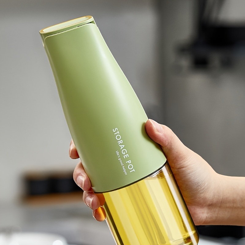 dropship 1pc Oil Pot Oil Bottle Household Kitchen Oil Bottle Oil Tank Automatic Opening And Closing Seasoning Bottle 9.31*2.85in