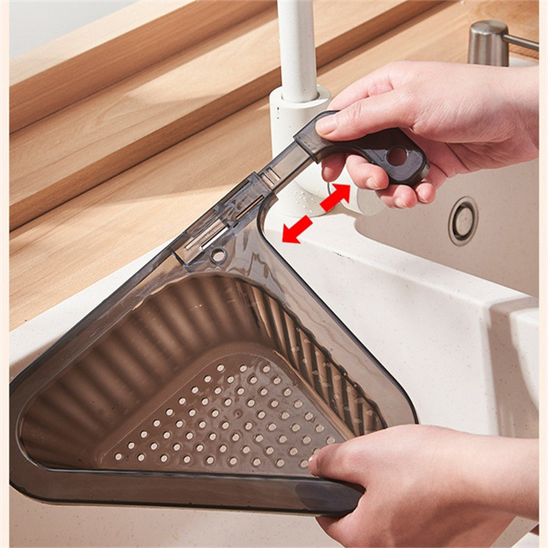 dropship 1pcKitchen Sink Drain Basket Swan Drain Basket Multi-Functional Hanging Filtering Draining Rack Sponge Holder Shelf Baskets Kitchen Sink Filter