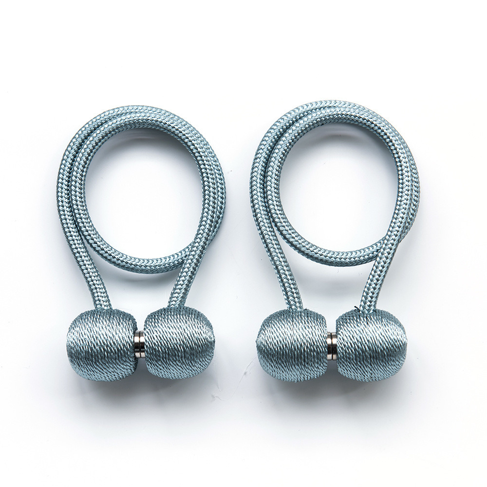 dropship 2Pcs Magnetic Curtain Ball Rods Accessoires Backs Holdbacks Buckle Clips Hook Holder Home Decor Tiebacks Tie Rope Accessory