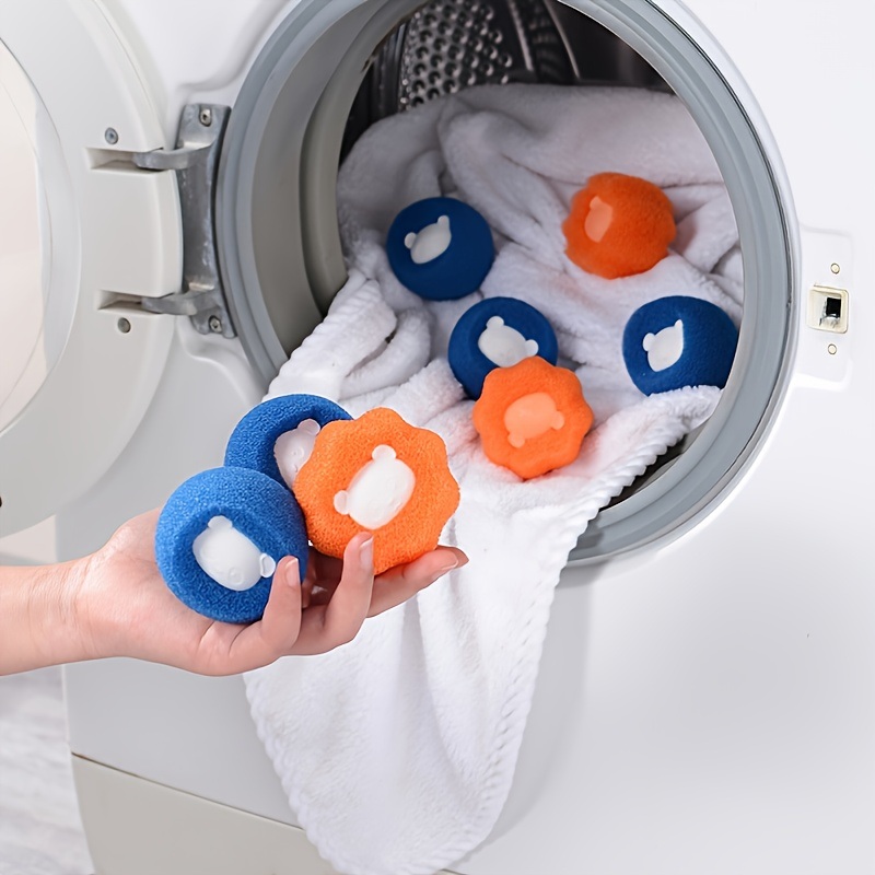 dropship Set Of 3; Washing Machine Cleaner Ball; Powerful Decontamination Magic Sticky Hair Ball