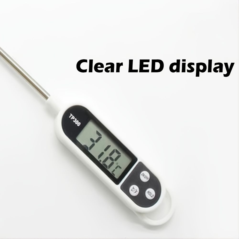 dropship 1pc; -58F°~572F°; 304 Food Grade Stainless Steel; Probe Type Electronic Thermometer