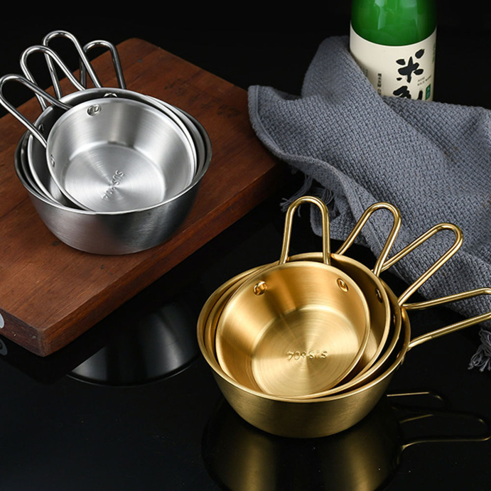 dropship 1pc Small Stainless Steel Rice Bowl; Ramen Bowl; Pasta Bowl; Korean Style Bowl