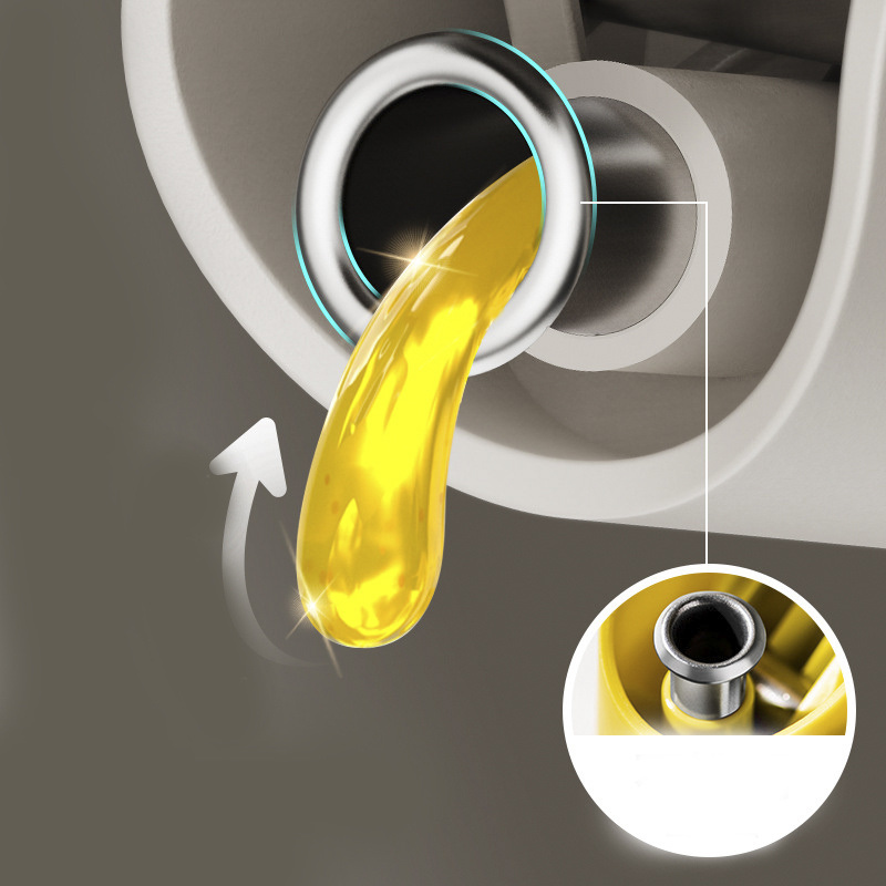 dropship 1pc 500ml/16.9oz Oil And Vinegar Bottle; Automatic Opening And Closing Oil Pot; Anti-leakage Anti-hanging Oil Household Kitchen Soy Sauce Vinegar Oil Tank; Gravity Oil Bottle