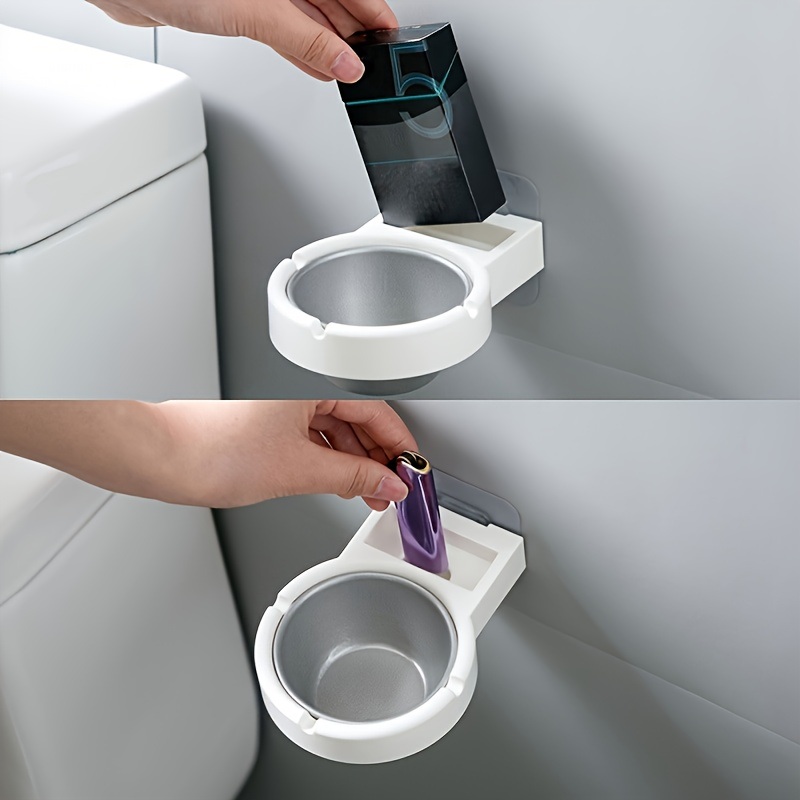 dropship 1pc Wall Mounted Ashtray; Stainless Steel Ashtray