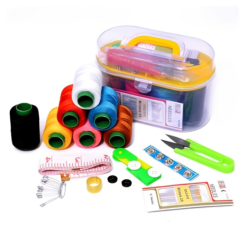 dropship 46pcs Portable Household Needle And Thread Sewing Tools Thread Kit Organizer Color Random
