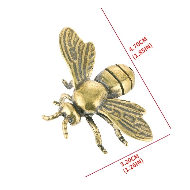 dropship 1pc Bee Figurines, Creative Decorative Bee Statues Bee Desktop Ornament For Rustic Office Home Decor