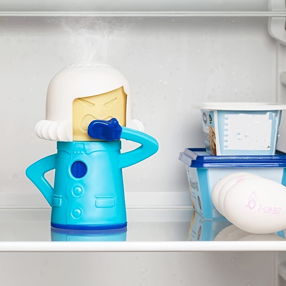 dropship 1pc Cool Mama Fridge Deodorizer; Chilly Mama Refrigerator Deodorizer Remover Absorbs Odors; Fridge Cleaner Freezer Odor Freshener Remover; Reusable Baking Soda Air Purifier